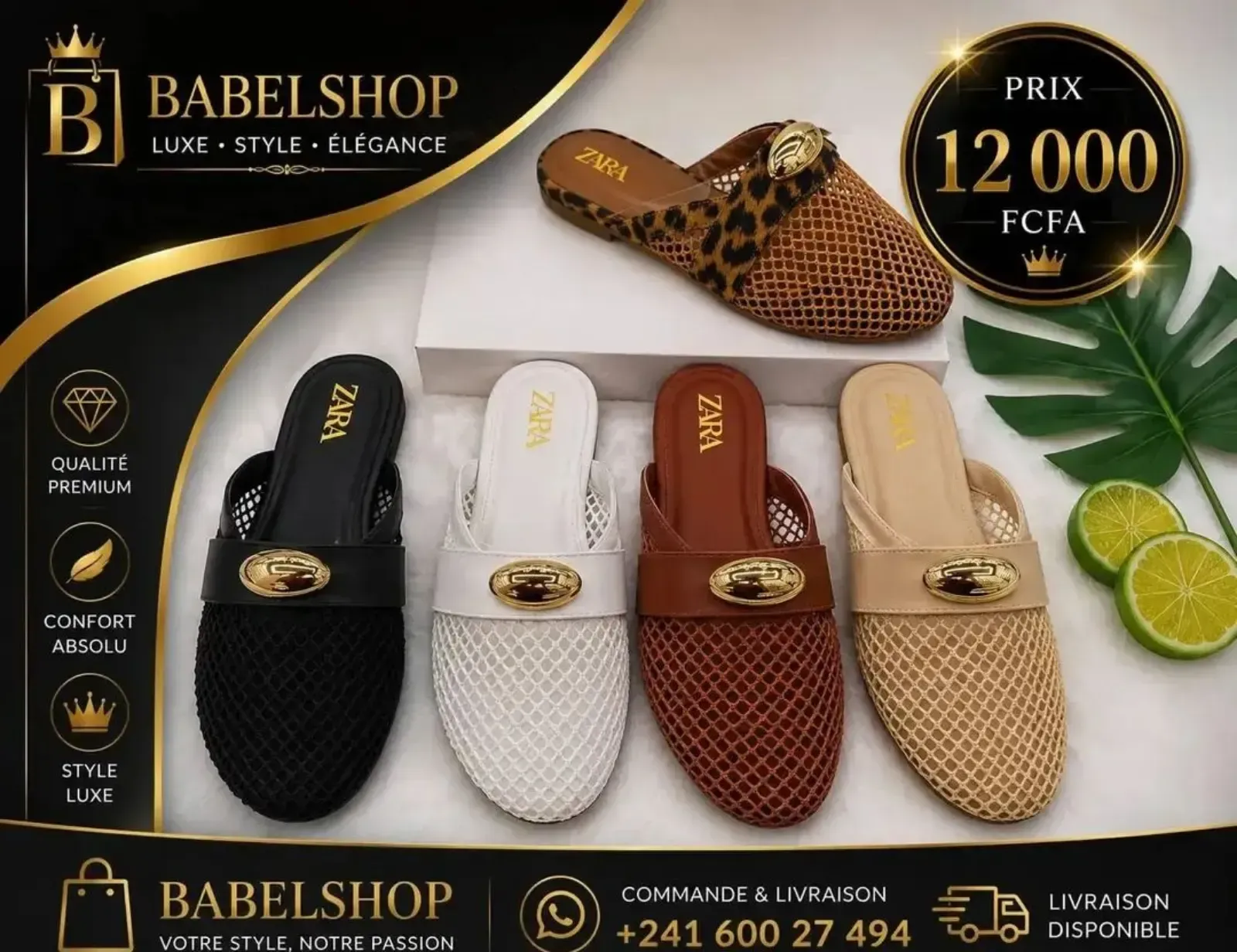 Main Photo - Marketplace | Babouches, Bébé Nour, Libreville, Gabon | Clothing, Shoes, & Others  > Others & Accessories