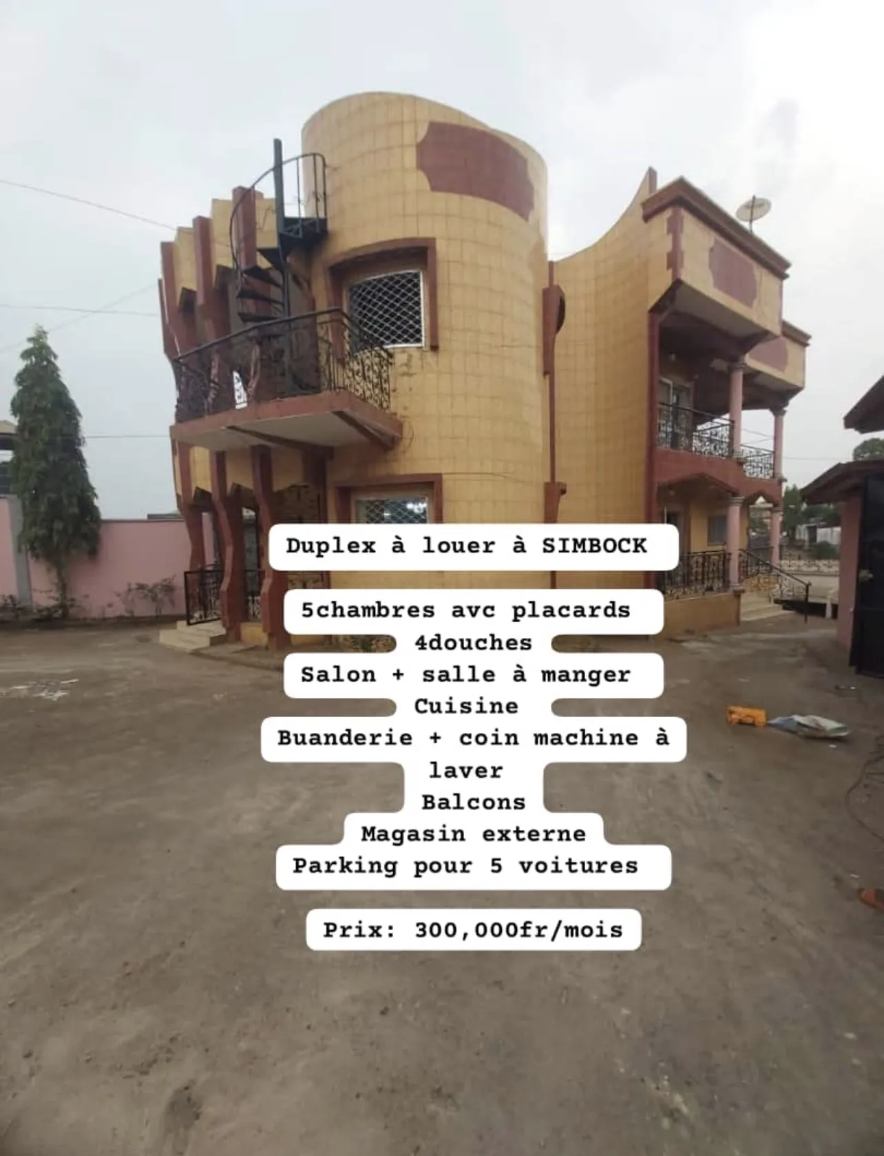 Main Photo - Real Estate | House For Rent | Duplex, Simbock, Yaoundé, Cameroon